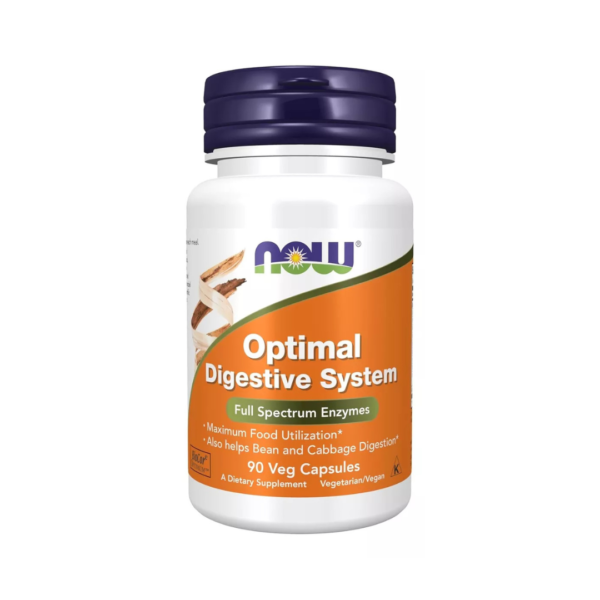 Optimal Digestive System con 90 cápsulas veganas de Now Foods.