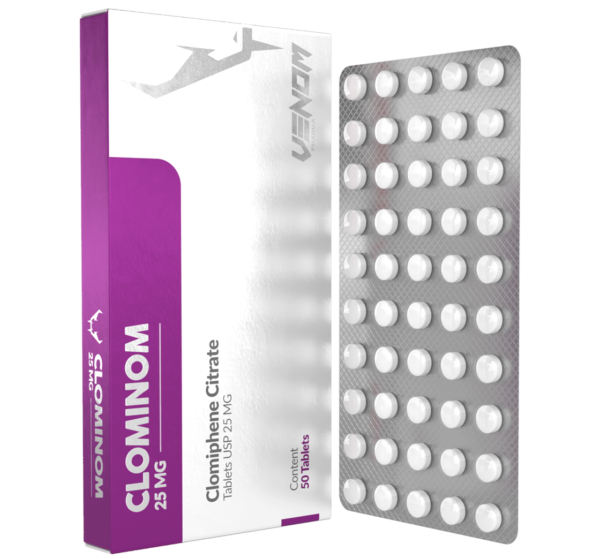 Clominom (Clomifeno) 25mg – 100 tab