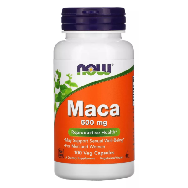 Maca 500 mg Now Foods Cápsulas Vegetales