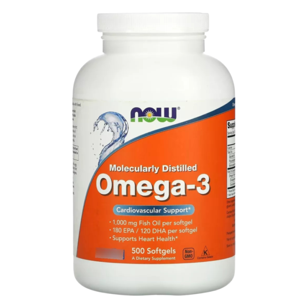 Omega-3 Fish Oil 500 Softgels Now Foods