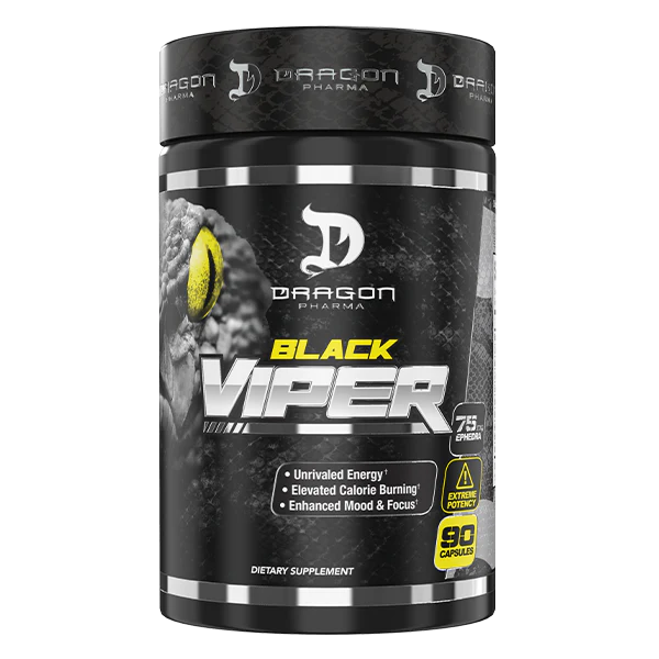 Black Viper Quemador de Grasa Dragon Pharma 90 Cápsulas