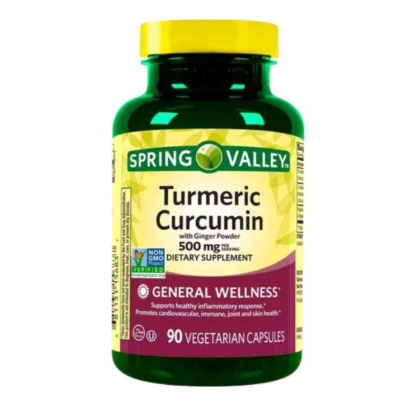 Cúrcuma con jengibre 500 mg Spring Valley