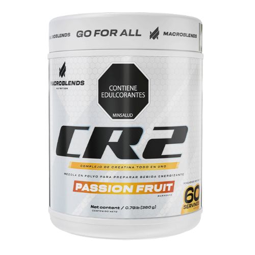 CR2 Creatina Macroblends sabor Passion Fruit 60 servicios