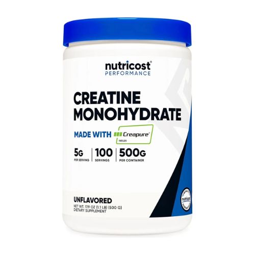 Creatina Creapure Nutricost 500g 100 servicios