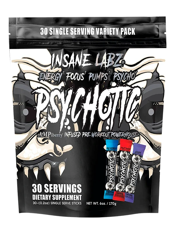 Psychotic Black Pre Entreno 35 Servicios I Insane Labz - Imagen 5